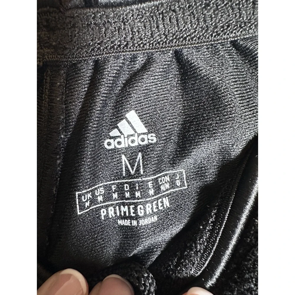 Adidas Three Stripes Tricot Track‎ Pants Black Size M Pull on Logo Athleisure